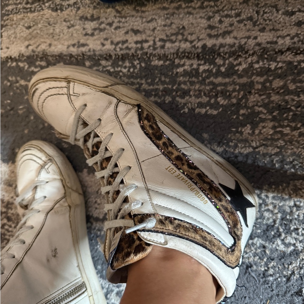 Golden Goose Private Edition Cheetah Print. Size 8.